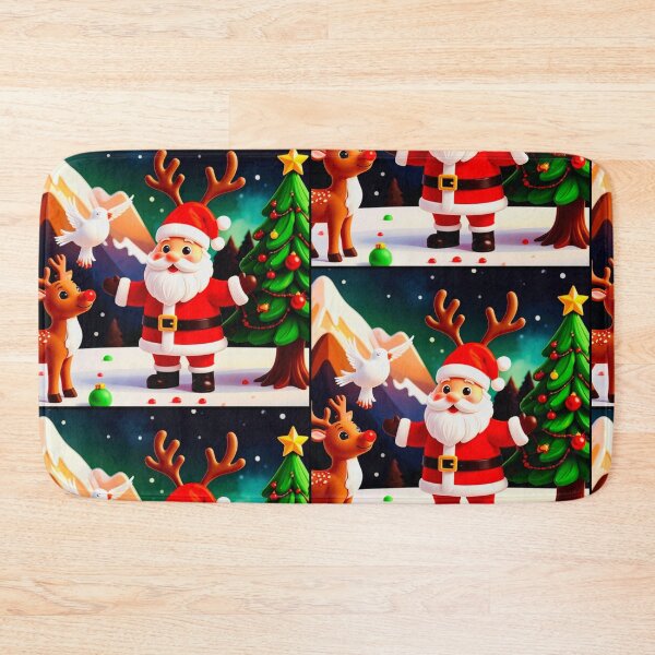 Item preview, Deep colors Santa reindeer with dove love designed and sold by Jsw-speedartja.