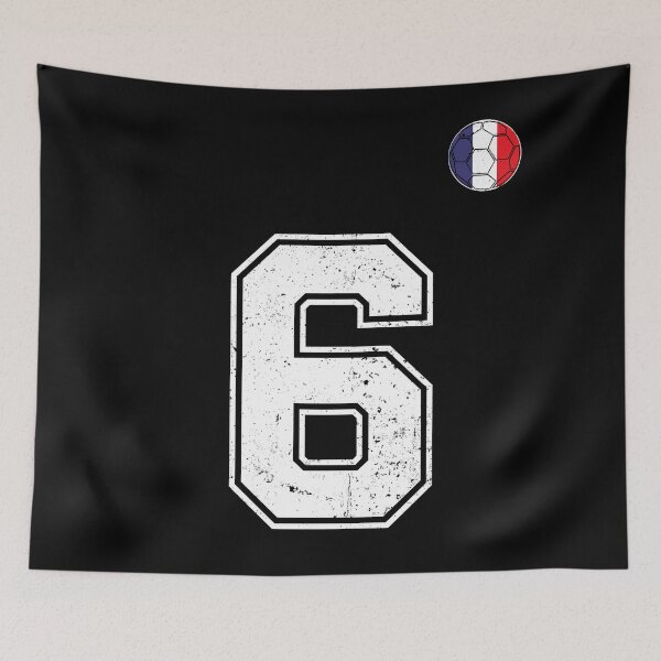 Item preview, Soccer player Jersey number 6 France Flag designed and sold by LiviuGligoros.