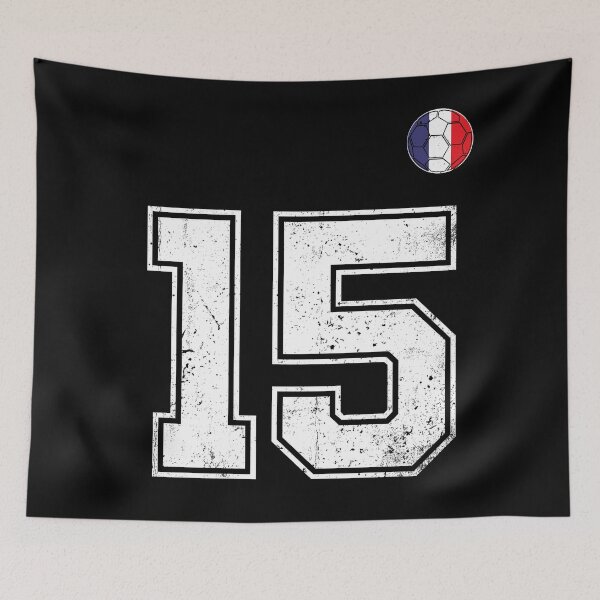Item preview, Soccer player Jersey number 15 France Flag designed and sold by LiviuGligoros.