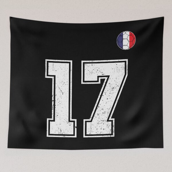 Item preview, Soccer player Jersey number 17 France Flag designed and sold by LiviuGligoros.