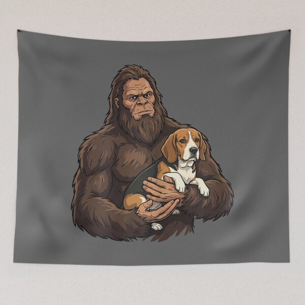 Item preview, Bigfoot Holding Beagle designed and sold by KristineLi.