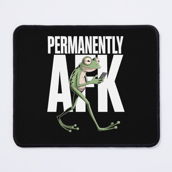 Item preview, Permanently AFK Funny Gamer Frog Meme Doomscrolling Gift designed and sold by Say It With Ink.