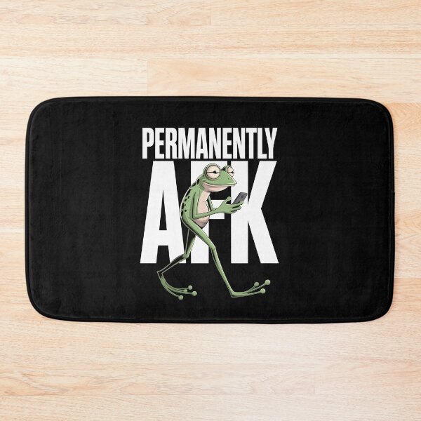 Item preview, Permanently AFK Funny Gamer Frog Meme Doomscrolling Gift designed and sold by Say It With Ink.