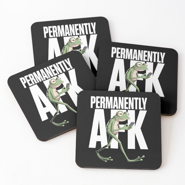 Item preview, Permanently AFK Funny Gamer Frog Meme Doomscrolling Gift designed and sold by Say It With Ink.