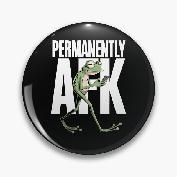 Item preview, Permanently AFK Funny Gamer Frog Meme Doomscrolling Gift designed and sold by Say It With Ink.