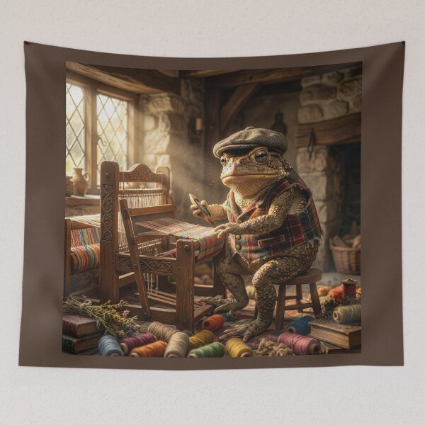 Item preview, Weaver Toad Sits at His Loom designed and sold by Tridentulus.