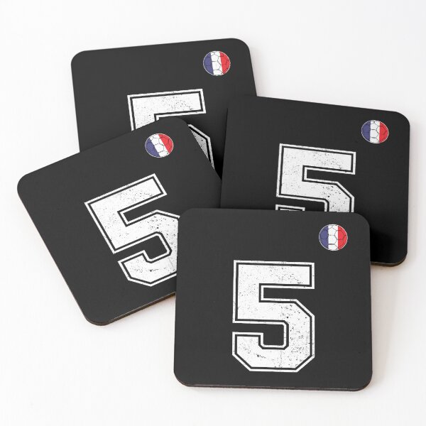 Item preview, Soccer player Jersey number 5 France Flag designed and sold by LiviuGligoros.