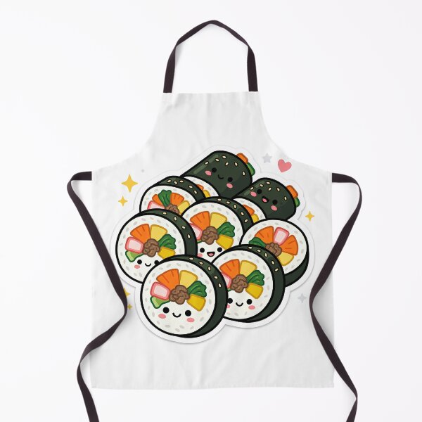 Item preview, Lindo rollo de arroz coreano con algas Gimbap estilo Kawaii designed and sold by KooksStudio.