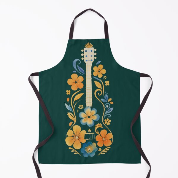 Item preview, Floral Guitar Music Art – Boho Acoustic Guitar Lover Design designed and sold by M22--.