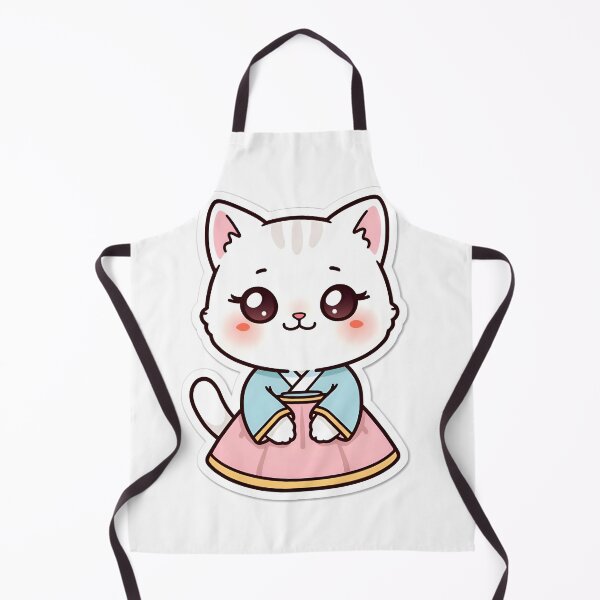 Item preview, Cute Cat Wearing Korean Hanbok Sticker designed and sold by KooksStudio.