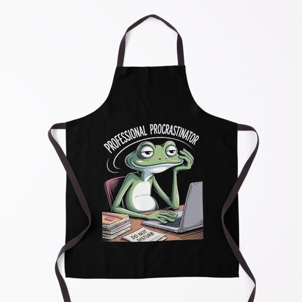 Item preview, Professional Procrastinator Funny Lazy Frog Meme Office Humor Gift designed and sold by Say It With Ink.