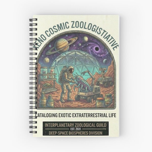 Item preview, Xeno Cosmic Zoologist Shirt | Alien Creature Research Retro Sci-Fi Astronaut Tee designed and sold by Baby Adee Collective.