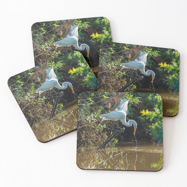 Item preview, Great Egret With a Fish It Caught designed and sold by Pondside-Pics.