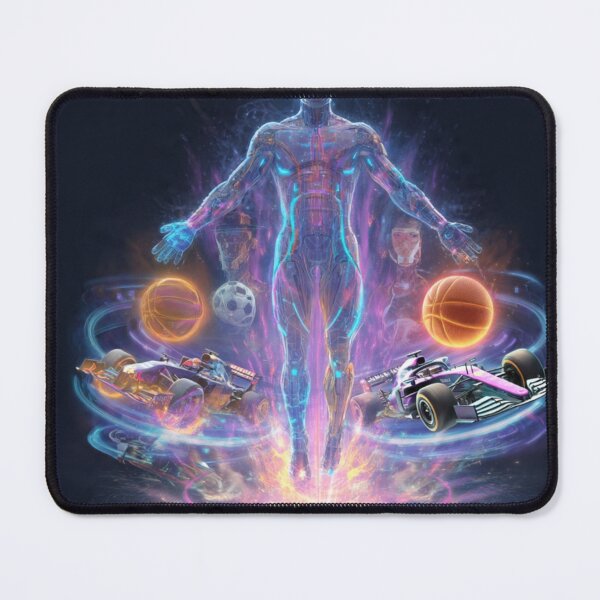 Item preview, Omni Athlete Ascension | AI Multi-Sport Champion | F1 Racing Basketball Soccer Holographic designed and sold by AiNaturalsOnly.