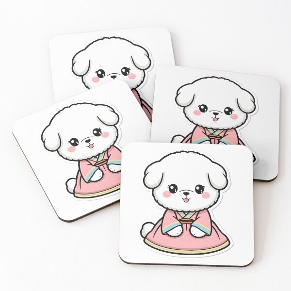 Item preview, Cute Dog Wearing Korean Hanbok Sticker designed and sold by KooksStudio.