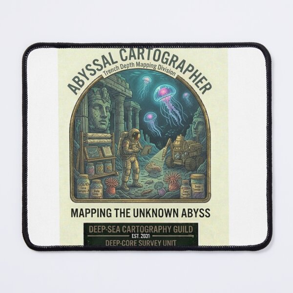 Item preview, Abyssal Cartographer Shirt | Deep Sea Sci-Fi Explorer Retro Space Ocean Tee designed and sold by Baby Adee Collective.