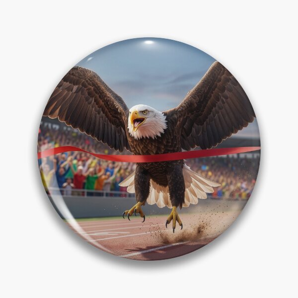 Item preview, Eagle Crosses the Finish Line designed and sold by Tridentulus.
