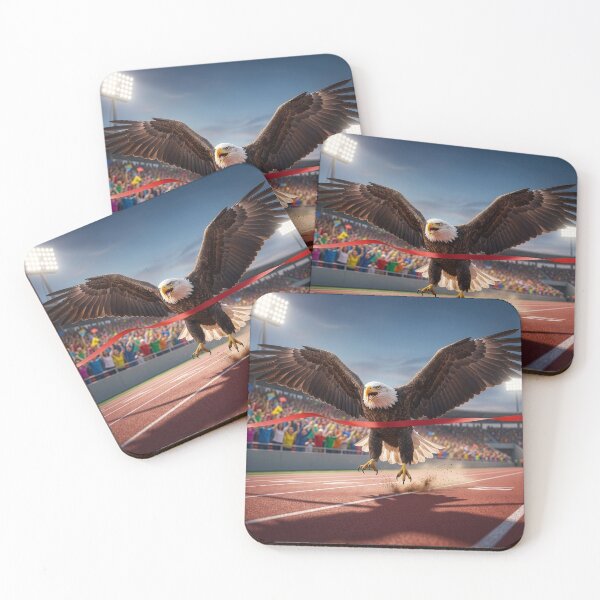 Item preview, Eagle Crosses the Finish Line designed and sold by Tridentulus.