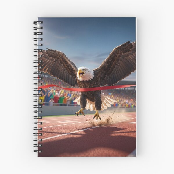 Item preview, Eagle Crosses the Finish Line designed and sold by Tridentulus.