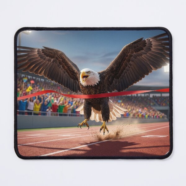 Item preview, Eagle Crosses the Finish Line designed and sold by Tridentulus.