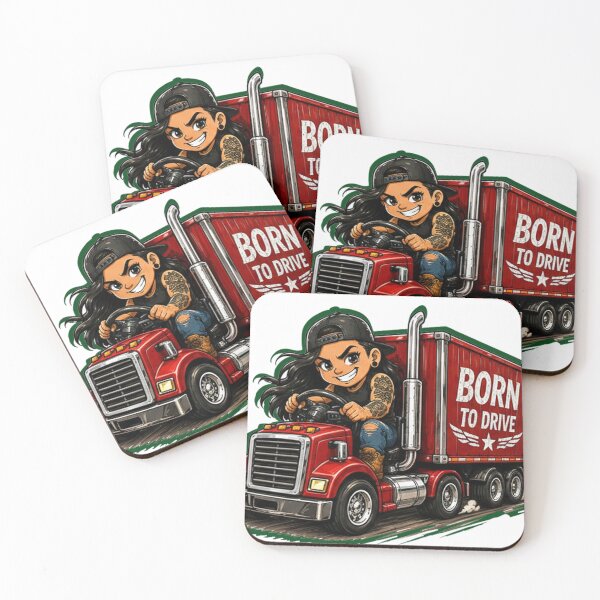 Item preview, Diesel Girl Series – Red Truck designed and sold by Aquinoxx.