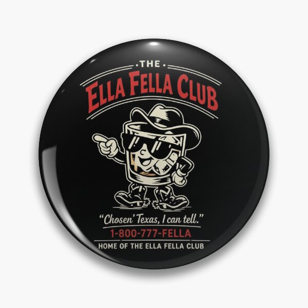 Item preview, The Ella Fella Club Retro Texas Whiskey Cowboy Mascot designed and sold by haitrieuic96.