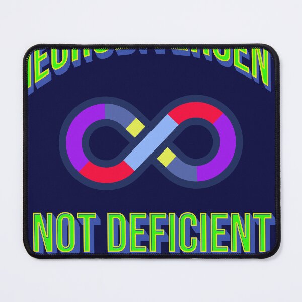 Item preview, Neurodivergent Not Deficient Infinity symbol T-shirt designed and sold by Swanny's Custom T-shirt and Gift Designs.