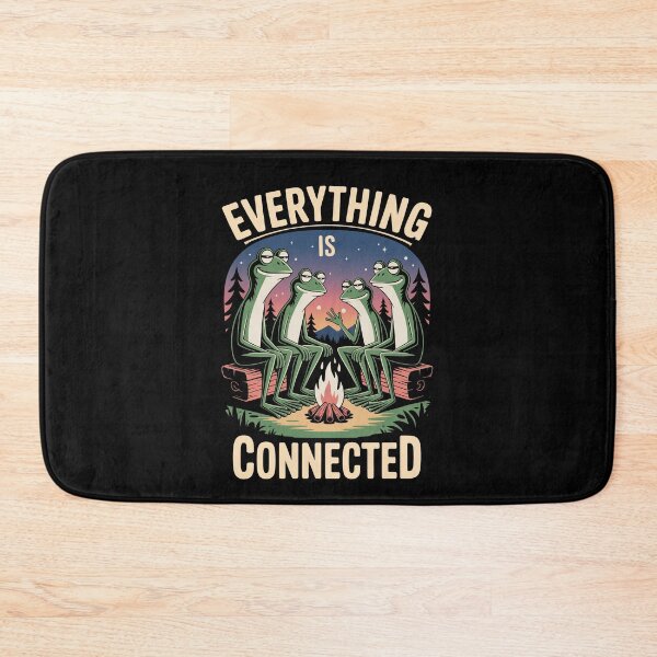 Item preview, Everything Is Connected Funny Conspiracy Theorist Frog Meme designed and sold by Say It With Ink.