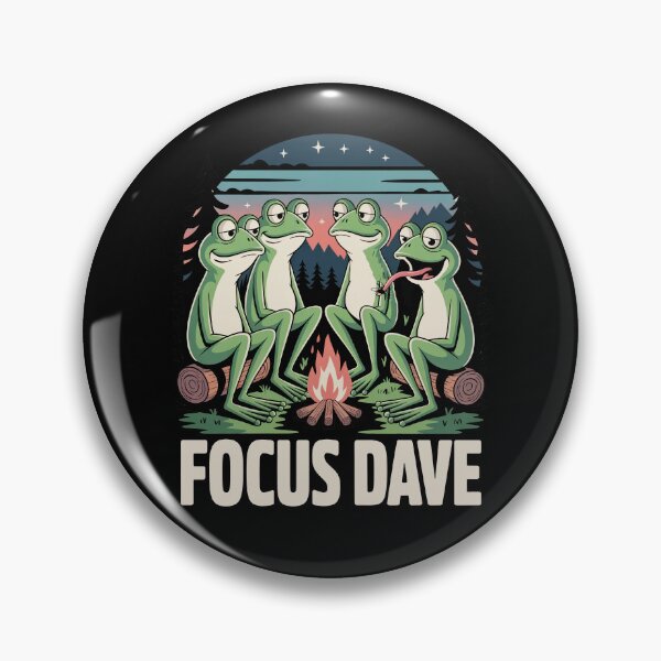 Item preview, Focus Dave Funny Frog Meme Distraction Conspiracy Humor Gift designed and sold by Say It With Ink.