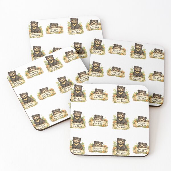 Item preview, Cute Bornean Sun Bear Watercolor Sticker designed and sold by Design by Miiaarts.