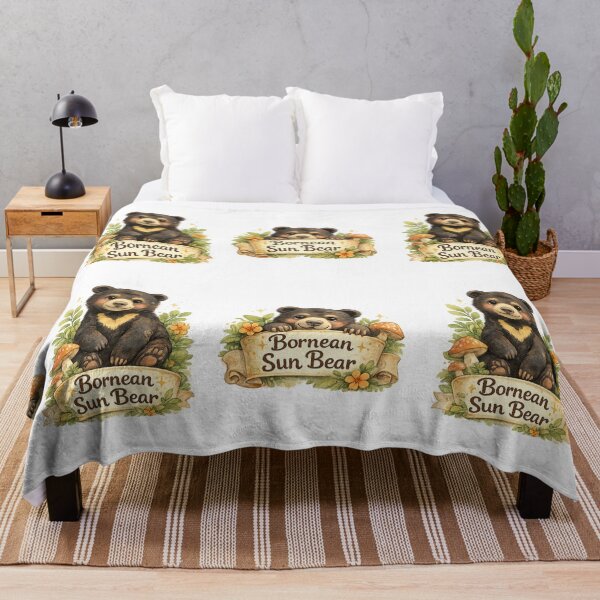 Item preview, Cute Bornean Sun Bear Watercolor Sticker designed and sold by Design by Miiaarts.