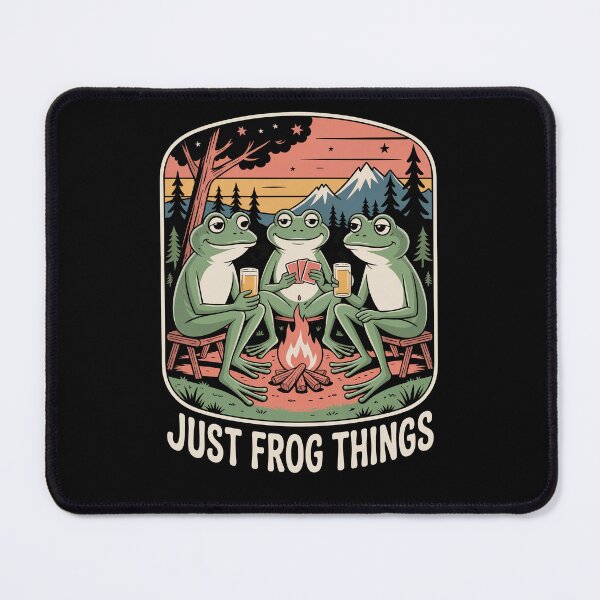Item preview, Just Frog Things Funny Frog Campfire Meme Gift designed and sold by Say It With Ink.