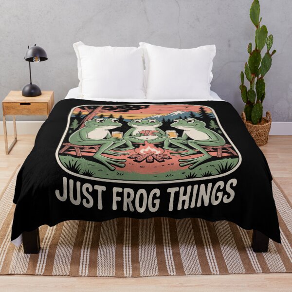 Item preview, Just Frog Things Funny Frog Campfire Meme Gift designed and sold by Say It With Ink.