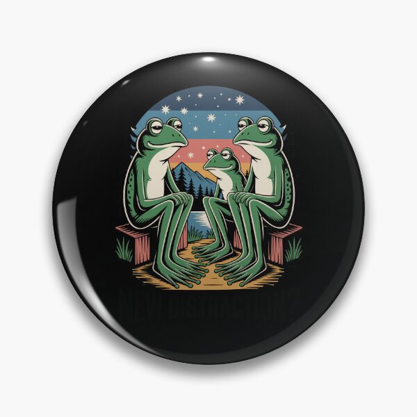Item preview, New Distraction Funny Frog Conspiracy Meme Government Humor designed and sold by Say It With Ink.