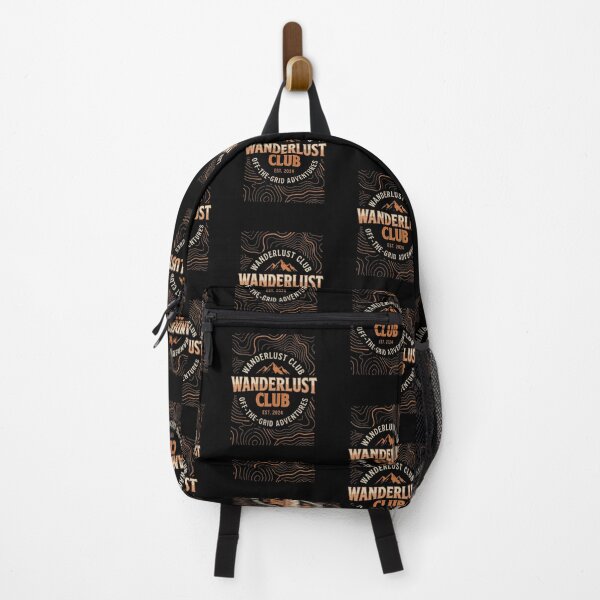 Item preview, Wanderlust Club Off The Grid Adventure Retro Topography designed and sold by RoyalDeluxGo.