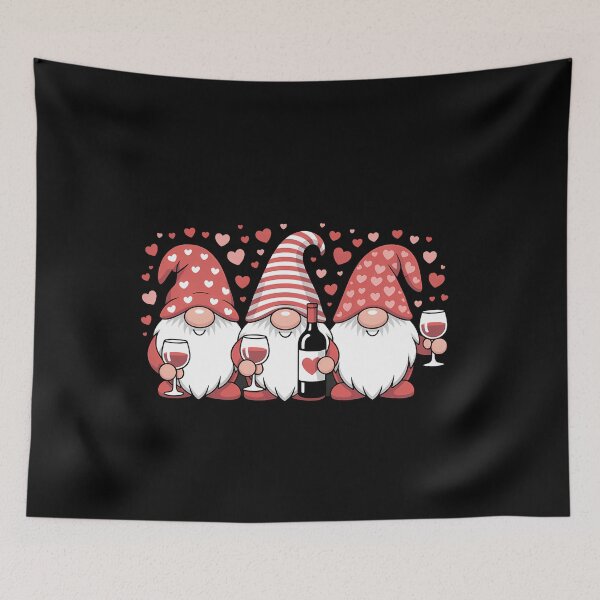 Item preview, Gnome Wine Lover Happy Valentines Day Pajama designed and sold by SapfireStuArt.