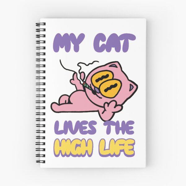 Item preview, My Cat Lives The High Life Funny Stoner Cat designed and sold by GenZFashion000.