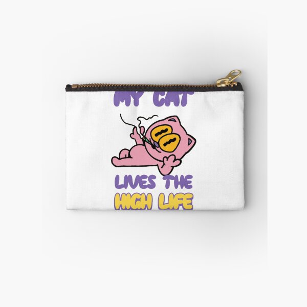Item preview, My Cat Lives The High Life Funny Stoner Cat designed and sold by GenZFashion000.