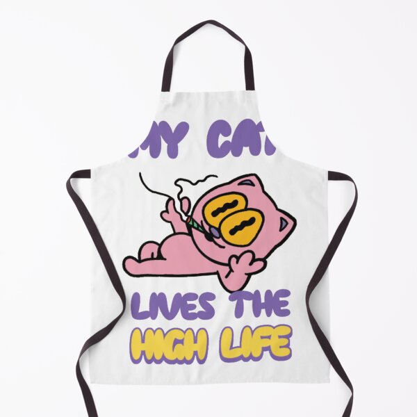 Item preview, My Cat Lives The High Life Funny Stoner Cat designed and sold by GenZFashion000.