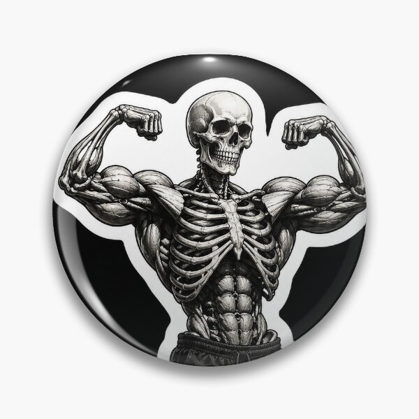 Item preview, Double Bicep Lean Skeleton  designed and sold by Aggressively Average .