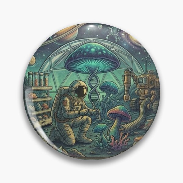 Item preview, Cosmic Botanist Shirt | Alien Mushroom Astronaut Retro Sci-Fi Space Tee designed and sold by Baby Adee Collective.