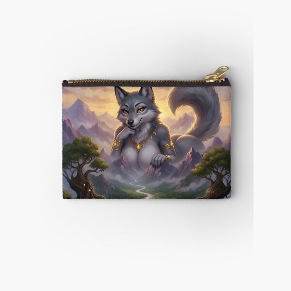 Item preview, Giantess Wolf Goddess of the Valley - Fantasy Anthroporphic Art designed and sold by Trevor Cutler.