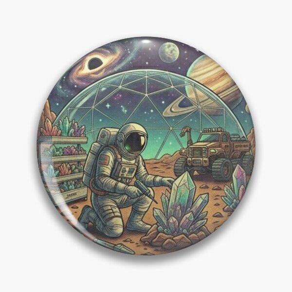 Item preview, Solar Sightseer Alien Origins Shirt | Vintage Astronaut Cosmic Crystal Sci-Fi Tee designed and sold by Baby Adee Collective.