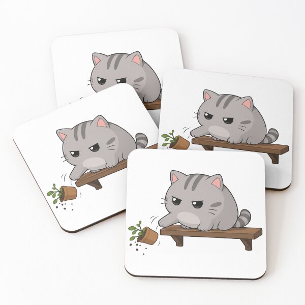 Item preview, I Choose Chaos - Annoyed Kitty - I Crave Destruction designed and sold by Vanilla-Girl.