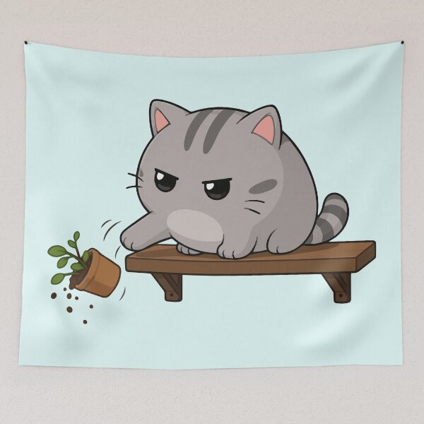 Item preview, I Choose Chaos - Annoyed Kitty - I Crave Destruction designed and sold by Vanilla-Girl.
