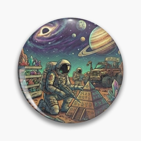 Artikelvorschau, T-Shirt der Interplanetarischen Antiquitätenkommission | Retro-Sci-Fi-Astronauten-T-Shirt für Alien-Archäologie entworfen und verkauft von Baby Adee Collective.