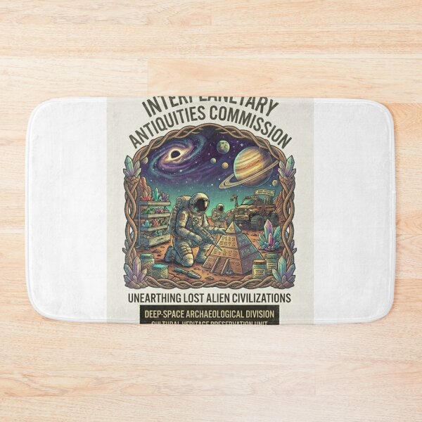 Item preview, Interplanetary Antiquities Commission Shirt | Alien Archaeology Retro Sci-Fi Astronaut Tee designed and sold by Baby Adee Collective.