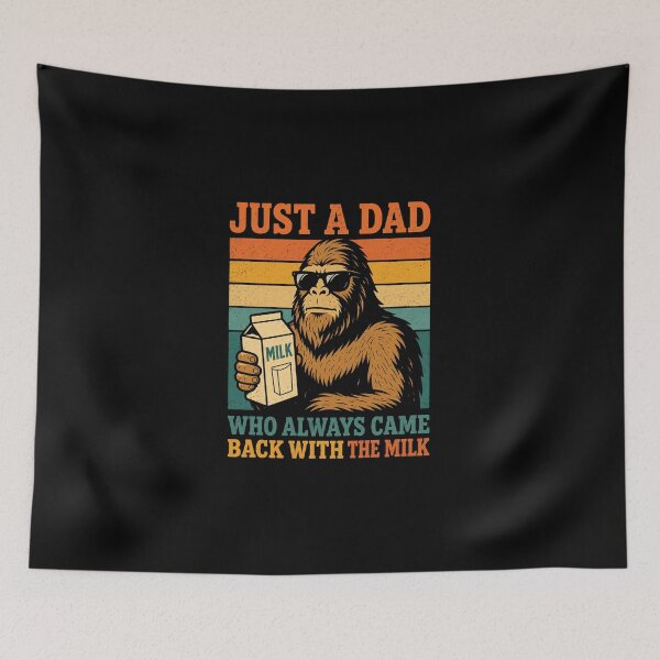 Item preview, Bigfoot Papa, Just A Dad Who Always Came Back With The Milk   designed and sold by SanipepaVase.