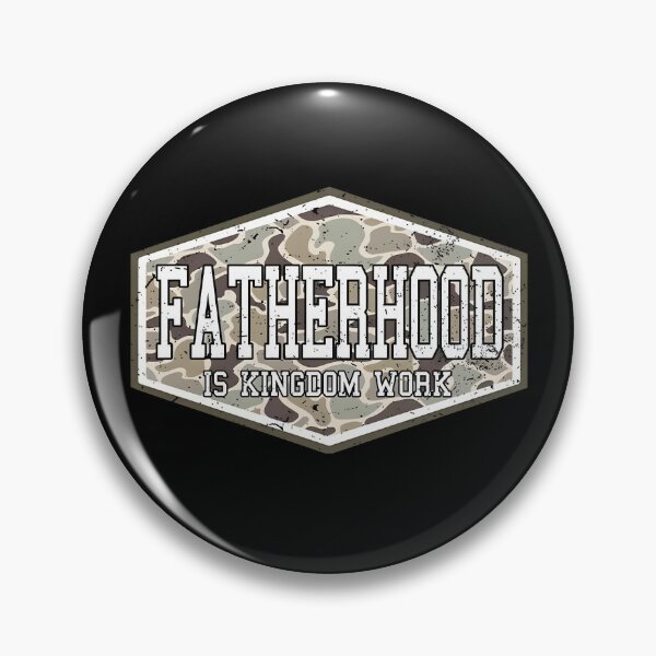 Item preview, Vintage Camo Fatherhood Is Kingdom Work designed and sold by Luxuriouss.