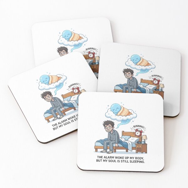 Item preview, Funny Morning Alarm Sleepy Soul Out Of Body Cartoon designed and sold by TaiwanMemory.